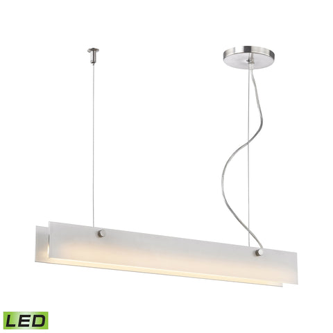 Iris 10 Watt LED Pendant In Aluminum - Includes Recessed Lighting Kit