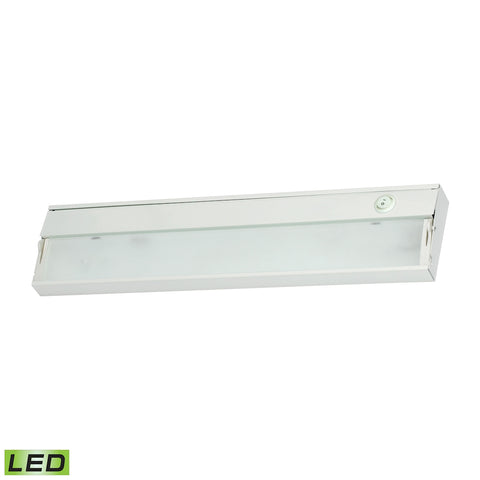 ZeeLite 2 Lamp LED Cabinet Light In White With Diffused Glass