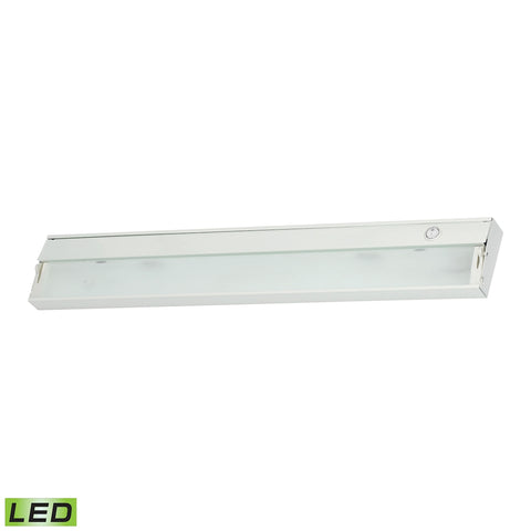 ZeeLite 3 Lamp LED Cabinet Light In White With Diffused Glass