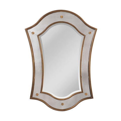 Cornell English Manor House Mirror In Mayan Gold