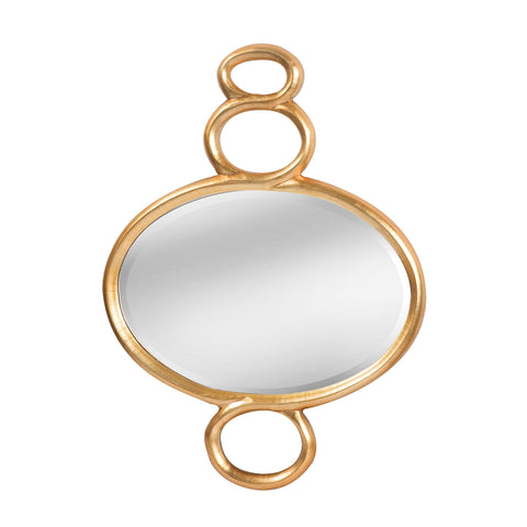 Ballora Figure Eight Mirror In Champagne Silver