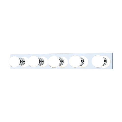 VANITY STRIPS wall lamp Chrome 5x100W