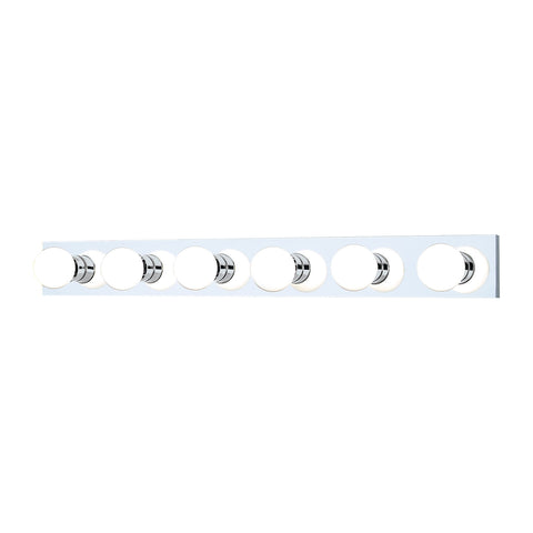 VANITY STRIPS wall lamp Chrome 6x100W