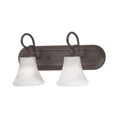 ELIPSE wall lamp Painted Bronze 2x100W