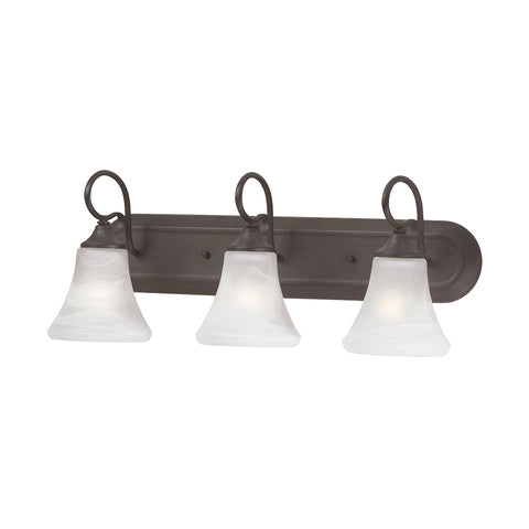 ELIPSE wall lamp Painted Bronze 3x100W