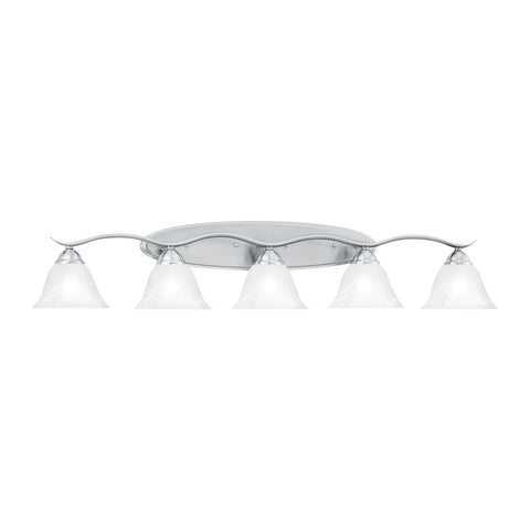 PRESTIGE wall lamp Brushed Nickel 5x100
