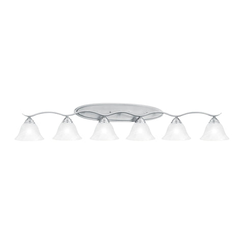 PRESTIGE wall lamp Brushed Nickel 6x100