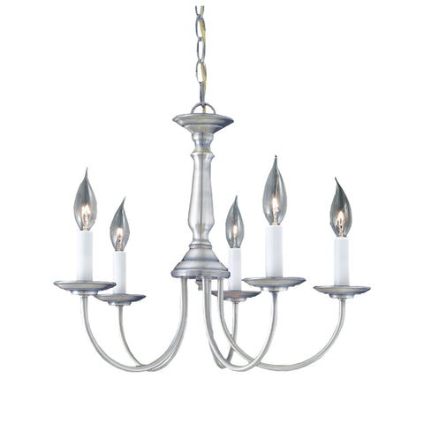 ESSENTIALS chandelier Brushed Nickel 5x