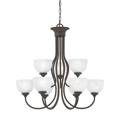 TAHOE chandelier Painted Bronze 9x60W