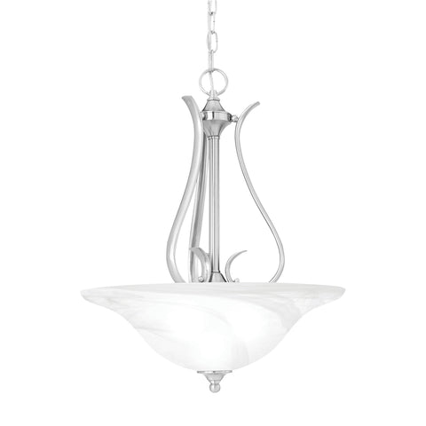PRESTIGE pendant Brushed Nickel 3x100W