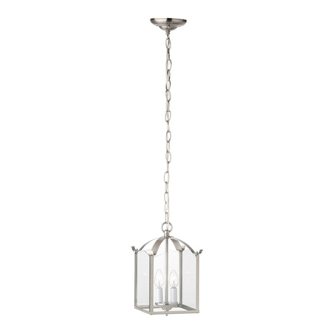 ESSENTIALS chandelier Brushed Nickel 2x
