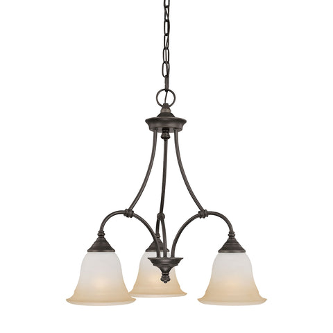 HARMONY chandelier Aged Bronze 3x100W