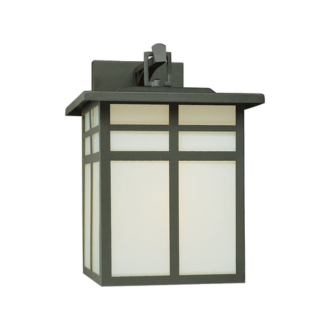 MISSION wall lantern Black 1x100W 120V
