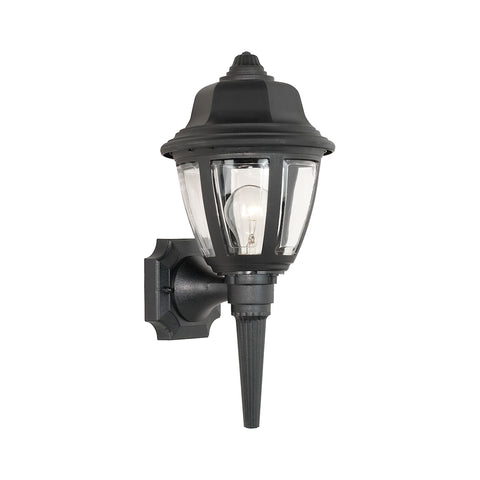 OUTDOOR ESSENTIALS wall lantern Black 1x