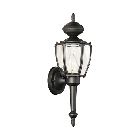 PARK AVENUE wall lantern Black 1x100W