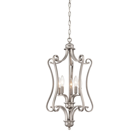 HAVEN pendant Satin Pewter 5x60W 120V