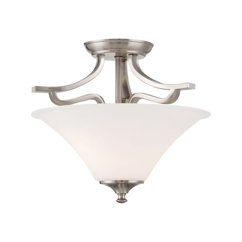 Treme ceiling lamp Brushed Nickel 2x60W