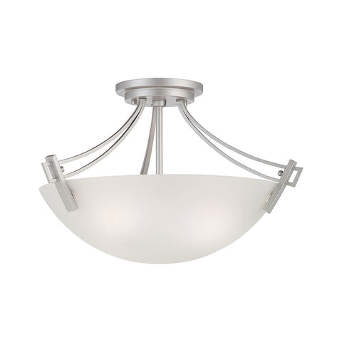 WRIGHT ceiling lamp Matte Nickel 3x60W