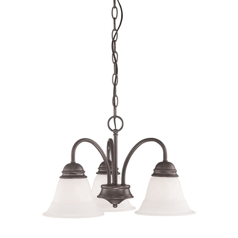 BELLA chandelier Oiled Bronze 3x100W 120