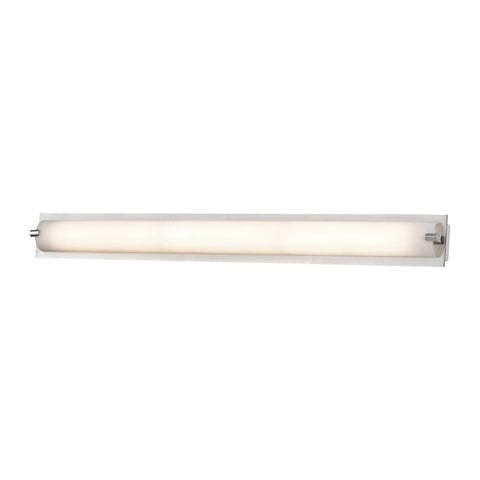 Piper 1 Light Vanity In Chrome With Frosted Glass - Medium