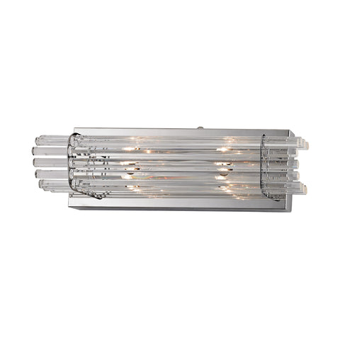 Quebec 2 Light Crystal Vanity In Chrome