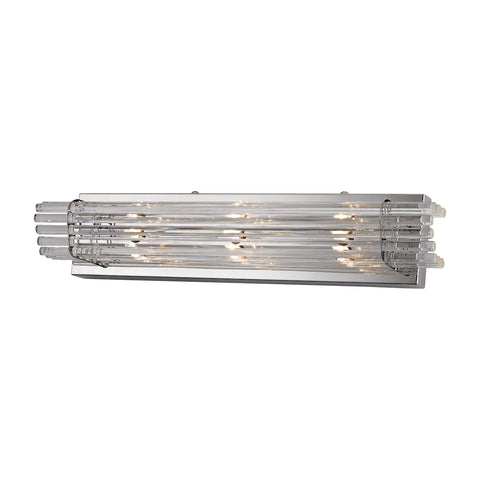 Quebec 3 Light Crystal Vanity In Chrome