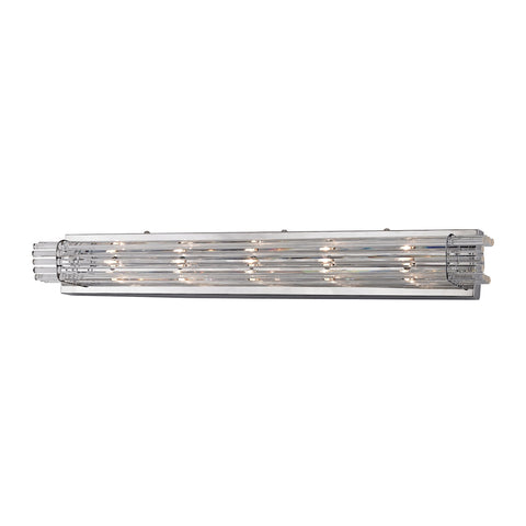 Quebec 5 Light Crystal Vanity In Chrome