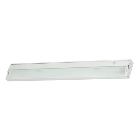 ZeeLine 4 Lamp Xenon Cabinet Light In White With Diffused Glass
