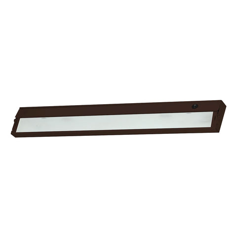 ZeeLine 4 Lamp Xenon Cabinet Light In Bronze With Diffused Glass