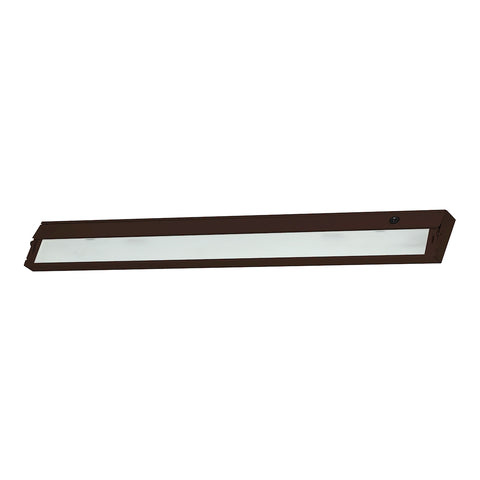 ZeeLine 6 Lamp Xenon Cabinet Light In Bronze With Diffused Glass